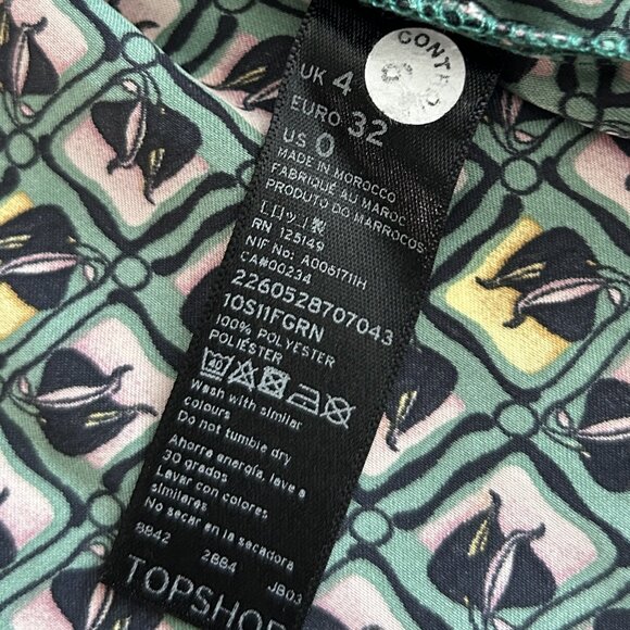 Topshop Silky Piped Tile Shirt Day Dress ASO Clara Oswald - Picture 8 of 9